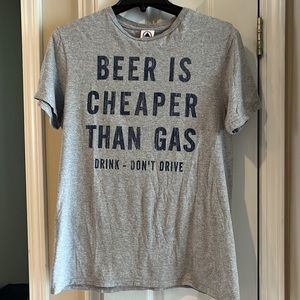 Men’s tee logo: Let’s have fun talking about beer!